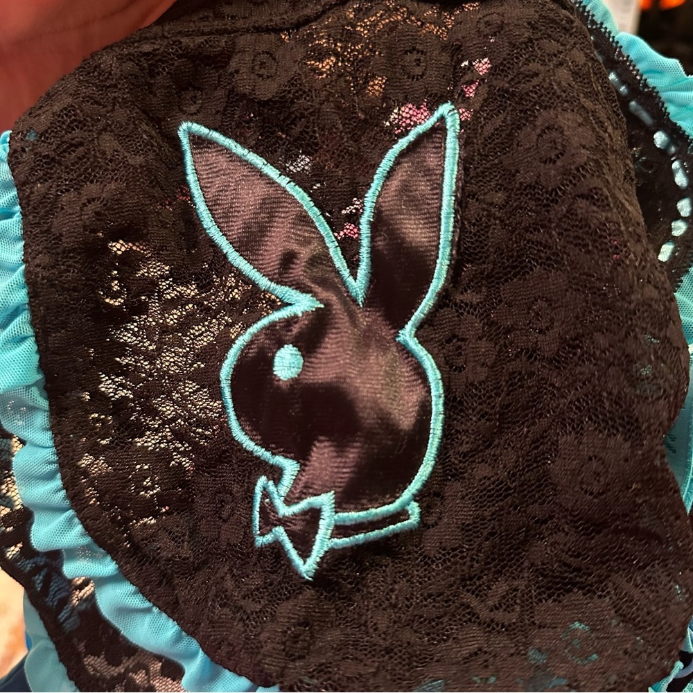 Vintage Y2K Playboy Apron Coquette Costume Lingerie - Picture 10 of 12